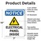 Signmission Electrical Panels Inside, 7 in W x Rectangle, Aluminum OS-2PACK-NS-A-710-V-11674 - alternate 6